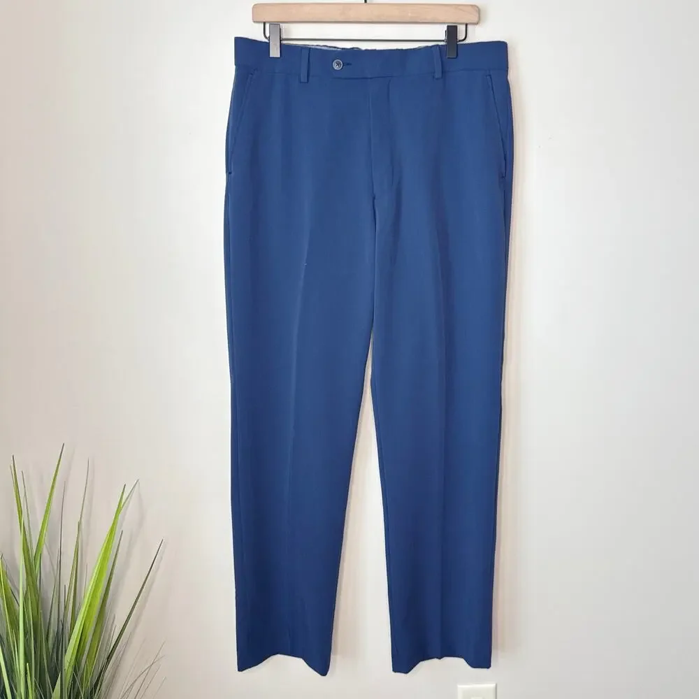 1946 by Ballin Men's Total Comfort Stretch Navy Dress Pants Slack Size 35W x 32L